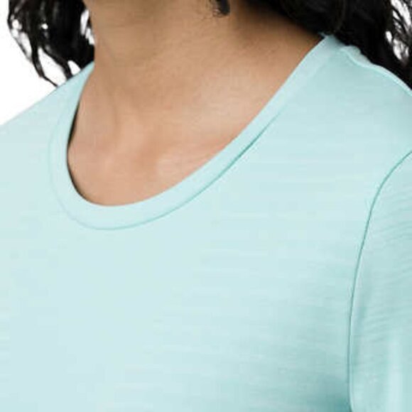 NEW Tuff Athletics Short Sleeved Seamless Top | Light Aqua - Picture 5 of 8